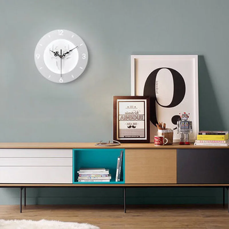 

Diameter 25cm Clock Wall lamp LED Innovation Acrylic Bedroom Modern Simple Stairs Aisle Balcony Children Room Bedside Lamp