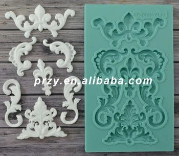

Silicone Mold Set Monograms Crafts Decorating Fondant Silicone Mold Moulds Silicone Rubber CIQ,FDA,LFGB,CE / EU PRZY 001