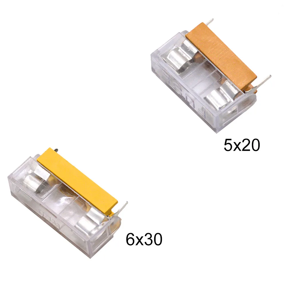5*20mm 6*30mm glass fuse holder transparent holder with transparent