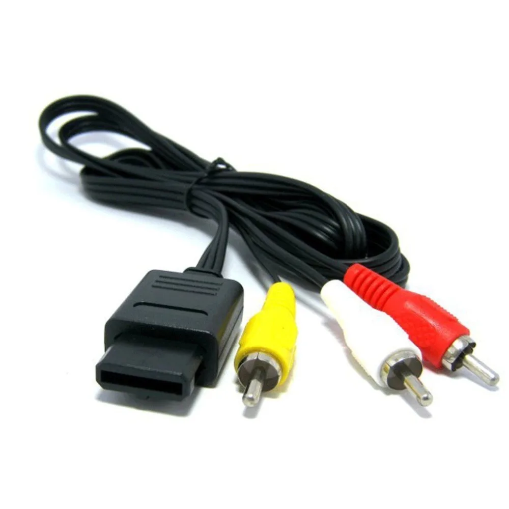 for n64 Composite AV cable lead Super for Nintendo GameCube nes Snes GC