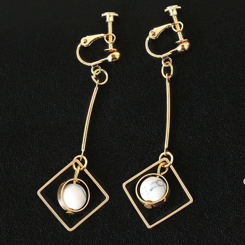 

Drop Earrings Long Earring Handmade Jewelry Gift New Trendy Beaded Tassel Earrings For Women Colorful Beads Stone jewelry