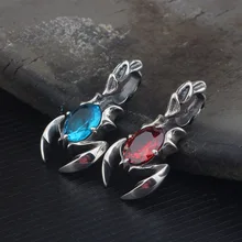 KJJEAXCMY бутик ювелирных изделий S925 чистого серебра декор синий кристалл Царь скорпионов подвеска обувь для мужчин и женщин ретро кулон