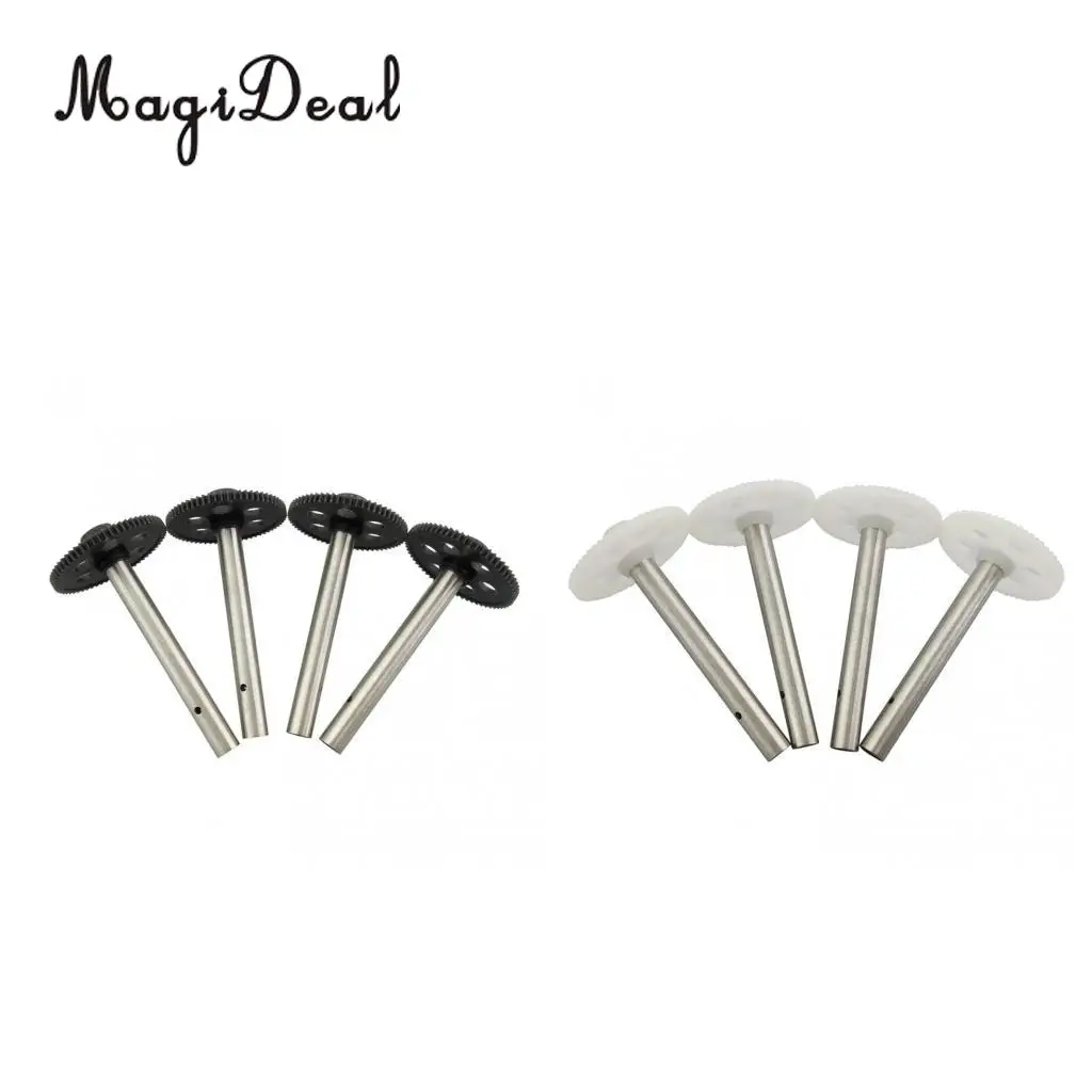 MagiDeal 4 Pieces Gear with Spindle for JJRC H8C H12C DFD F181 F183 RC Drone Quadcopter Helicopter Spare Parts