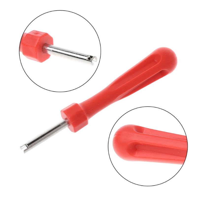 

QILEJVS AUTO Car-styling Slotted Handle Tire Valve Stem Core Remover Screwdriver Tire Repair Install Tool