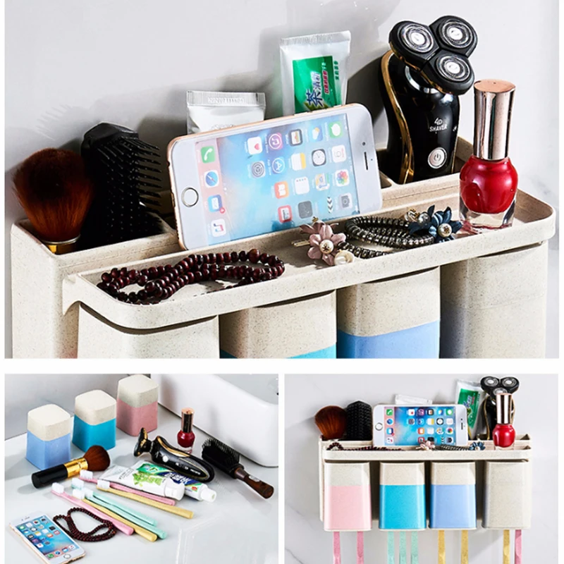 

New Dust-proof Toothbrush Holder for The Bathroom Kitchen Family Holder for Toothbrushs Holder Wall Stand Hook
