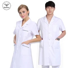 Медицинская одежда для женщин и мужчин, медицинские халаты, лабораторное пальто, белое пальто, стоматологическая одежда, летняя зимняя униформа для медсестры, одежда для врача