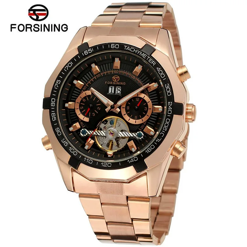 2018 Forsining Мужские автоматические механические Tourbillon часы Топ бренд 8 цветов для