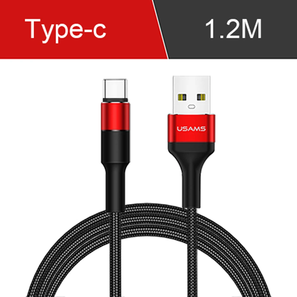 USAMS 3 в 1 USB кабель type C кабель для samsung s9 plus Micro usb кабель для зарядки для iPhone X 8 7 6s Plus 5 5S SE 5c C кабель