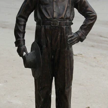 Xd 002187 3" Больше Китай Бронза Стенд революционер политик, лидер Мао Цзе Дун Статуя