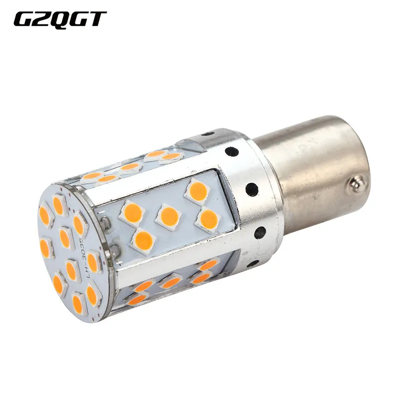 1 шт. BA15S светодиодный 1156 P21W PY21W BAU15S 3030 35SMD лампа Canbus Free T20 7440 W21W светильник для