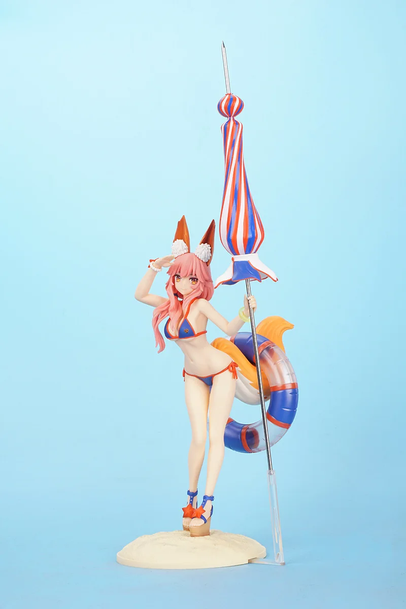 

New Anime Fate/grand Order Fgo Sexy Fox Wife Swimsuit Tamamo No Mae 5 Stars Caster Pvc Action Toy Figure