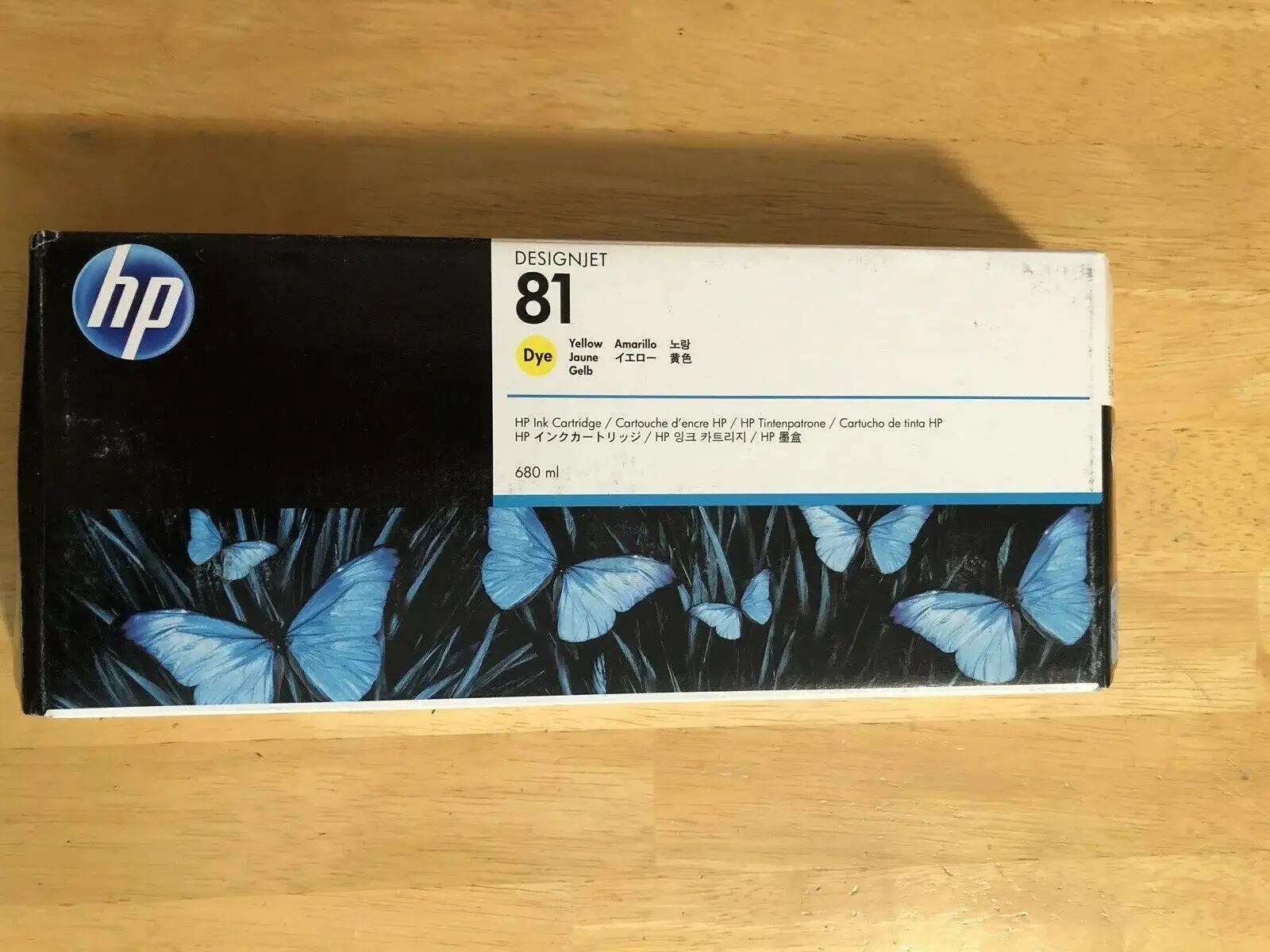 

Original and Expired C4933A Ink Cartridge for HP 81 Designjet 5000 Series, 680ml, Dye Ink Cartridge, Yellow