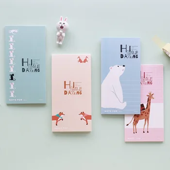 

Creative Portable Hello darling memo pad Note book word plan can tear off stickers 80*157mm memo pads school office supplies