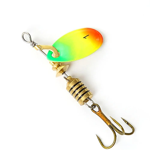 FISH KING Спиннер приманка 0#-5# ложка приманка "Щука" металлическая с тройными крючками 35647-BR художественная приманка для рыбалки - Цвет: as photo