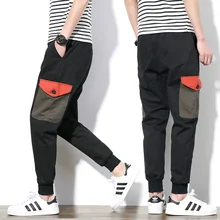 Мужские тренажерные залы эластичные повседневные брюки хлопок мужские s фитнес тренировки брюки скинни, спортивные брюки Jogger брюки