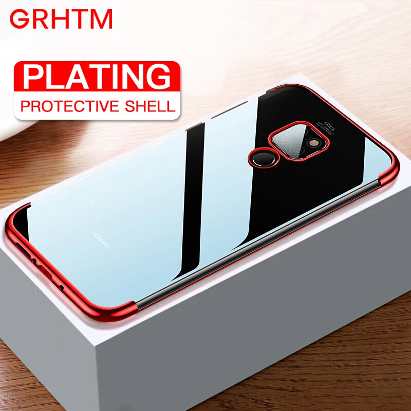 

Luxury Plating TPU Soft Phone Case For Huawei P20 Pro P30 Lite Silicon Cover For Huawei Y5 Y6 Prime 2018 Nova 2 2s 3i 3E 4 Case