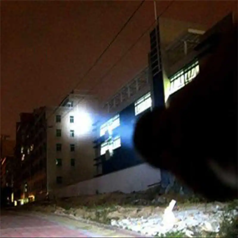 3W Very Bright Large Flashlight Multi-function Digital LED Spotlight led flashlight rechargeable laser pointer #4S19 (4)