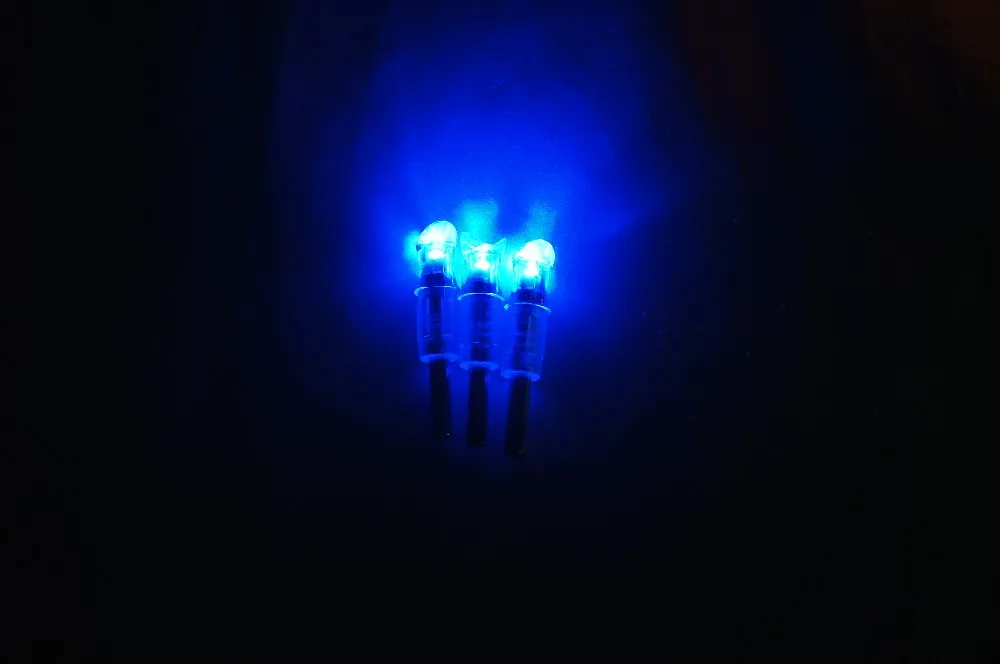 

3PK Archery Light Arrow Nock Crossbow LED Lighted Nocks for 7.6mm shaft Blue