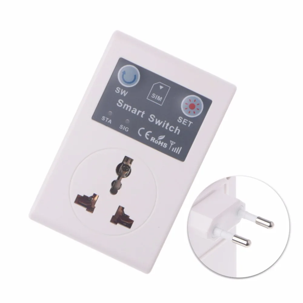 EU/UK 220V Phone RC Remote Wireless Control Smart Switch GSM Socket Power Plug Remote socket