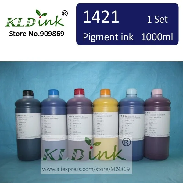 [КЛД чернила] 6 шт. x 1000 мл Совместимость BCI-1421 BCI1421 BCI1441 пигментные чернила для W8200 W8400 большой формат принтер