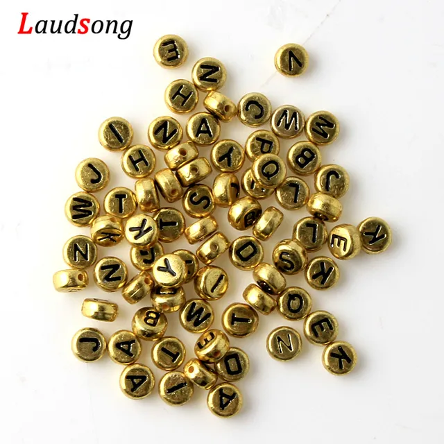 Buy Alphabet Beads Acrylic Wood Bead Letters DIY