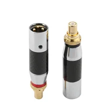 XLR для RCA Женский динамик штекер XLR 3 pin Мужской Аудио разъем RCA адаптер Hifi штекер для DIY микрофон аудио кабель баланс кабель