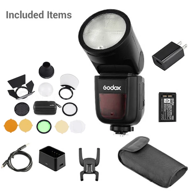 Godox V1 V1C V1N V1S TTL Li ion Round Head Camera Flash Xpro AK R1