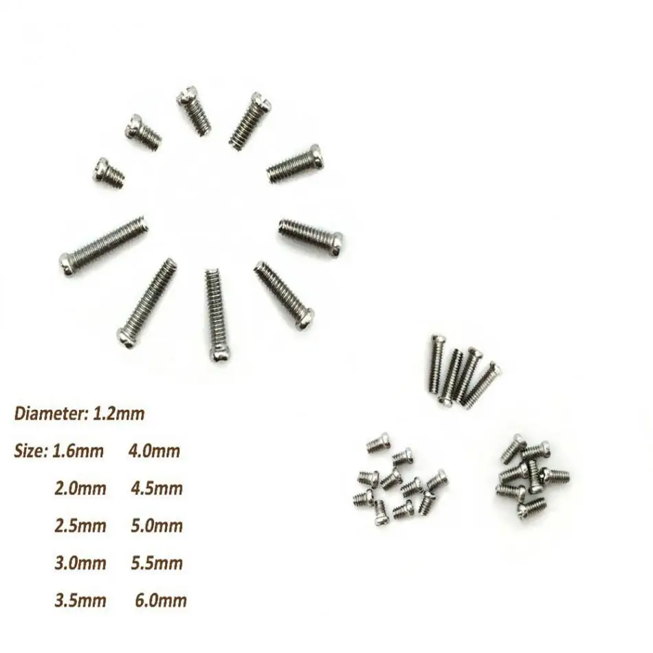 Высокое качество, 10 видов размеров, часы из нержавеющей стали, винт, набор часовых инструментов, набор часов, наручные часы, запчасти