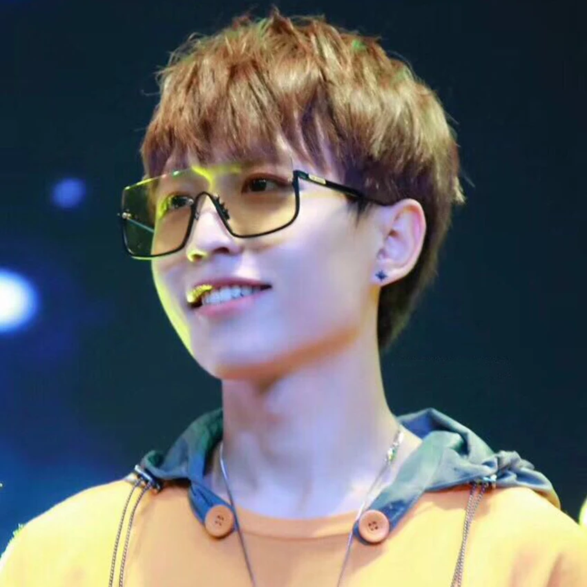 

Oversized Square Sunglasses Women/Men Luxury Brand Super star style Glasses Clear Lens One Piece Men Gafas Shade Mirror UV400