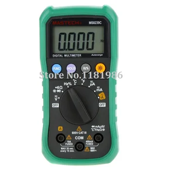 MASTECH MS8239C Digital Multimeter AC DC Voltage Current Capacitance Frequency Temperature Tester Auto range Handheld 3 3/4