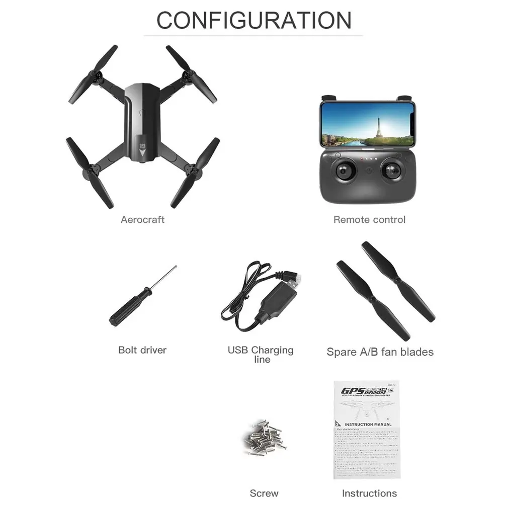 S8 720P/1080P WiFi Квадрокоптер самолет белый Безголовый режим дистанционного