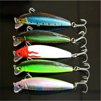 

18g12cm Sinking Wobbler Minnow Fly Fishing Lures Deepswim Saltwater Hard Bait 3D Eyes Plastic Crank Bait Swimbait Fishing Hools