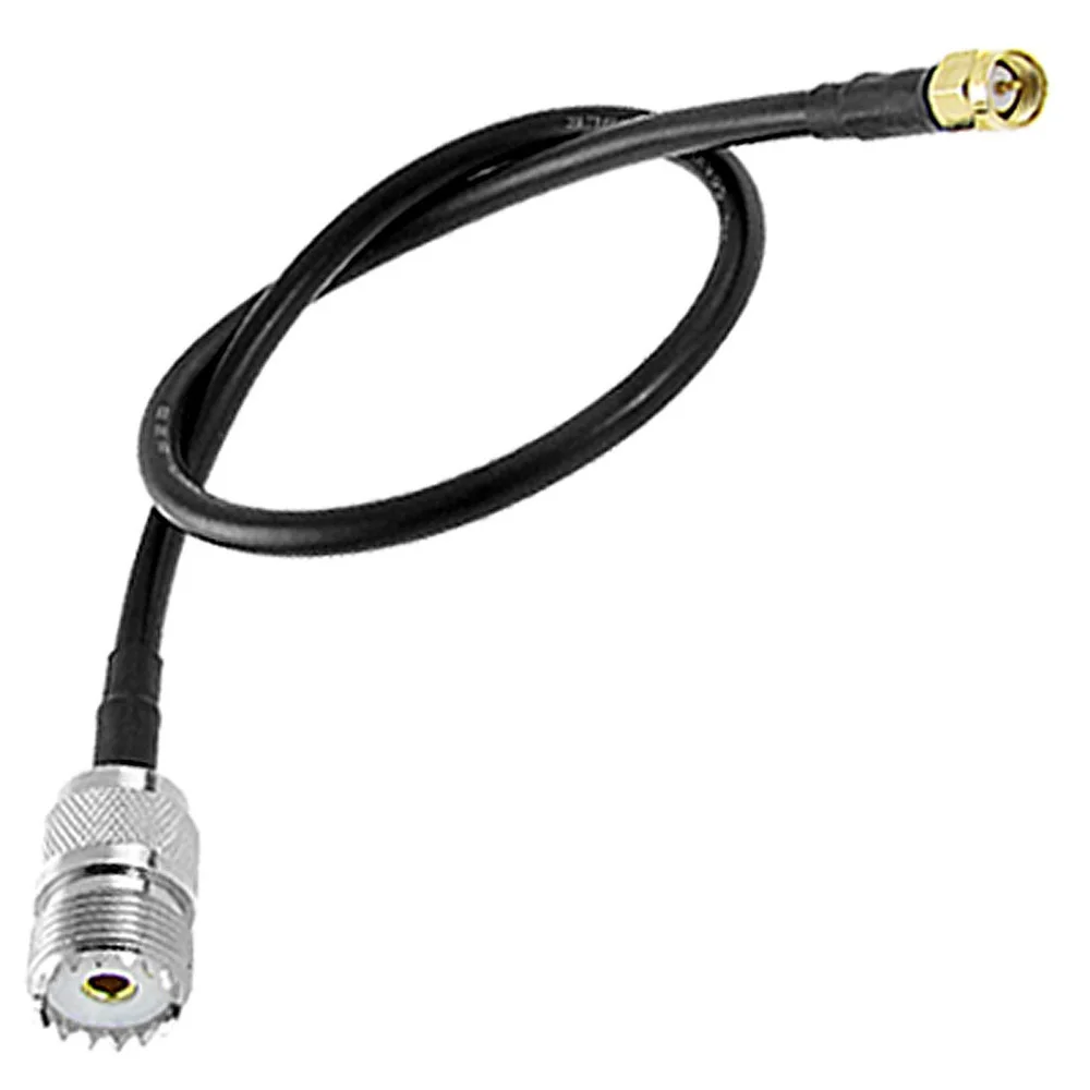 IMC Wholesale 5 X SMA Male to UHF Female Connector Pigtail Cable Black