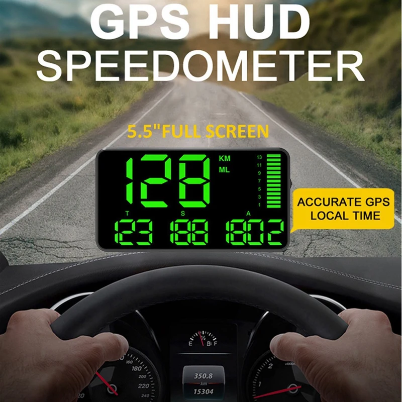 C90 C Спидометр Hud Дисплей автомобиля Hud с превышением скорости сигнализации время вождения Цифровые Автомобильные часы одометр