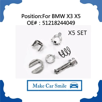 

x5 Set For BMW 3 Series E46 DOOR LOCK LOCK CYLINDER REPAIR KIT FRONT LEFT OR RIGHT OE 51217019975 New