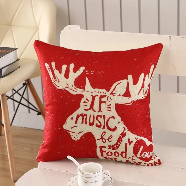 1Pcs 45x45cm Pillow Case Merry Christmas Decorations For Home 5