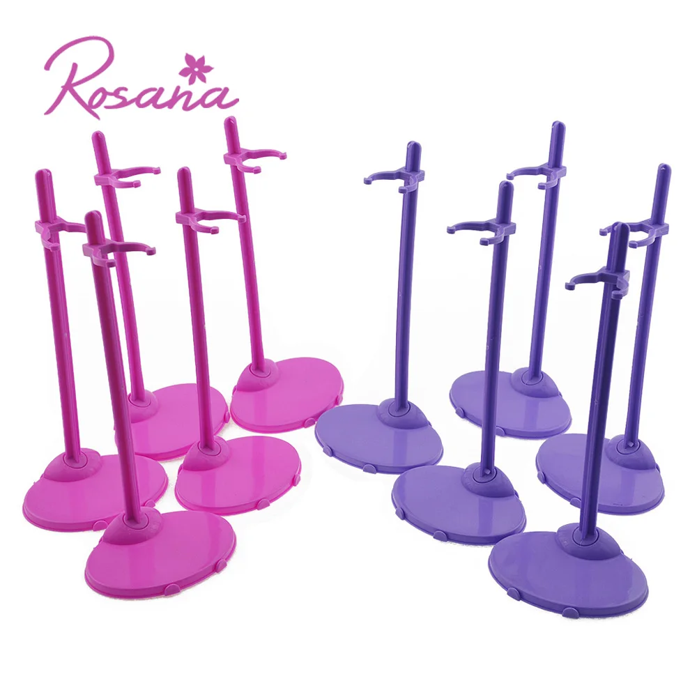 

4 Pcs Mixed Color Dolls Clothing Display Stand Holder for Barbie for Monster High Doll Model Support Frame Prop Up Accessories