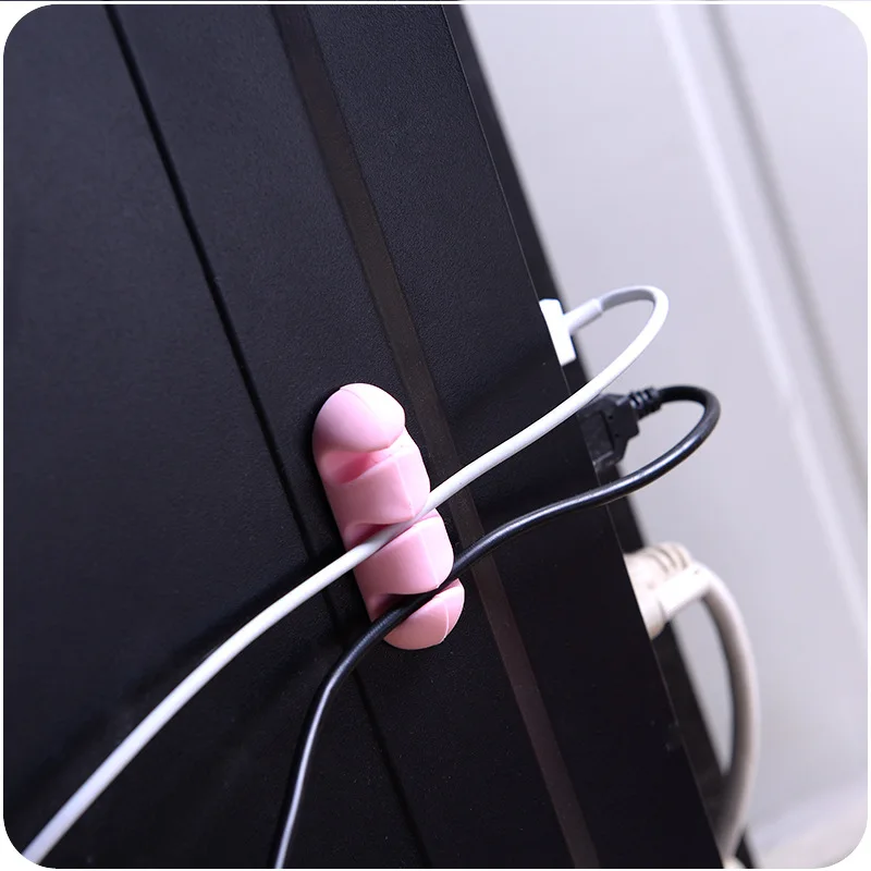 Colorful cable wire organizer 3pcs/set cord management tidy USB charger holder phone data line wrapped luluhut