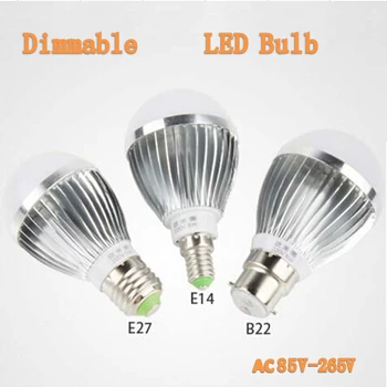 

110V 220V Dimmable LED bulb lamp bright 3W5W7W B22 E27 E14 LED spotlight lamp,Cold White/Warm White