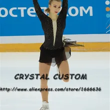 Дети Катание на коньках платье конкурс новые модные брендовые Фигурное катание Костюмы для Для женщин dr3392