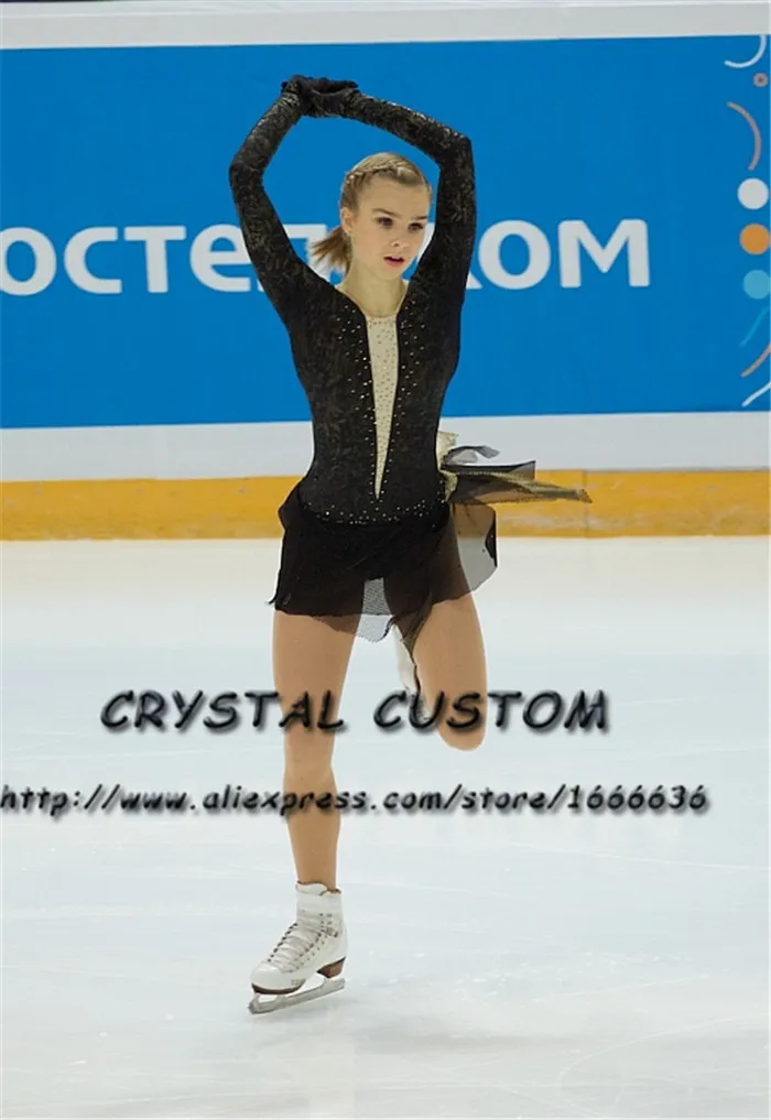 Kids Ice Skating Dress Competition Fashion New Brand Figure Skating