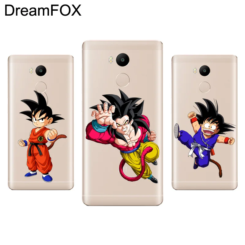

DREAMFOX M093 Dragon Ball Man Wukong Soft TPU Silicone Case Cover For Xiaomi Redmi Note 3 4 5 Plus 3S 4A 4X 5A Pro Global
