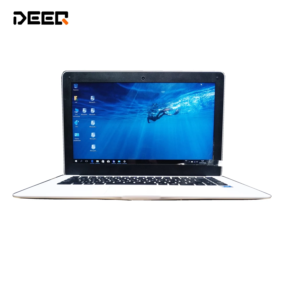 Acheter 2018 windows 10 Intel Celeron N3450 14 pouce 6g RAM 64 gb MEM 1366X768 p ordinateur portable construit dans bluetooth wifi caméra ultra mince calculer