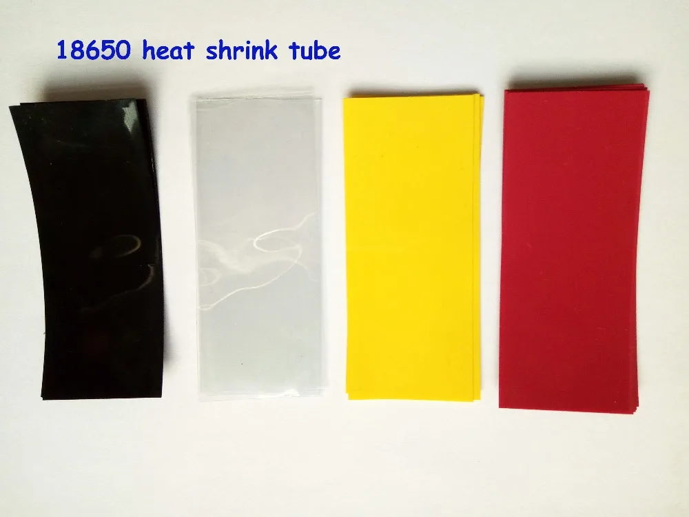20pcs 18650 shrink wrap PVC heat shrink tube cable sleeves 18650 wrap