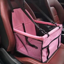 5 кг маленькая собака автомобиля Путешествия коробка для переноски собак/кошка Ремни Портативный ПЭТ withbedsafety сиденье клетка автомобиля питомник сумки дом 40*30*25 см