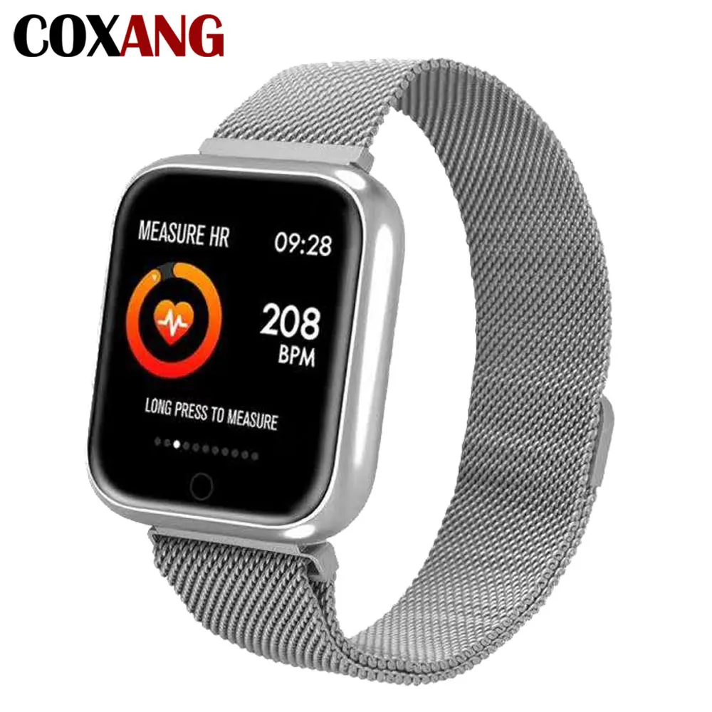 COXNAG P70 Смарт-часы 1,3 дюймов ips цветной экран IP68 профессиональный водонепроницаемый кровяное давление фитнес часы для Android IOS Apple