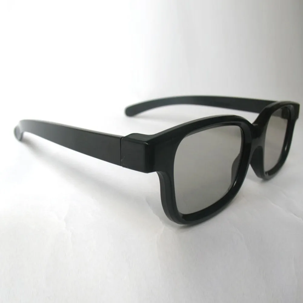 1Pair Polarized 3D Glasses Black Frame For Dimensional Anaglyph Movie Game DVD LCD Video Game Theatre Circular 1Pair Polarized 3D Glasses Black Frame For Dimensional Anaglyph Movie Game DVD LCD Video Game Theatre Circular