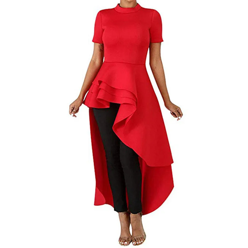 

Ruffle Dress Women Elegant High Waise Slim Short Sleeve Bodycon Party Dress Vestidos De fiesta De Noche Ropa Mujer Dropship L#20