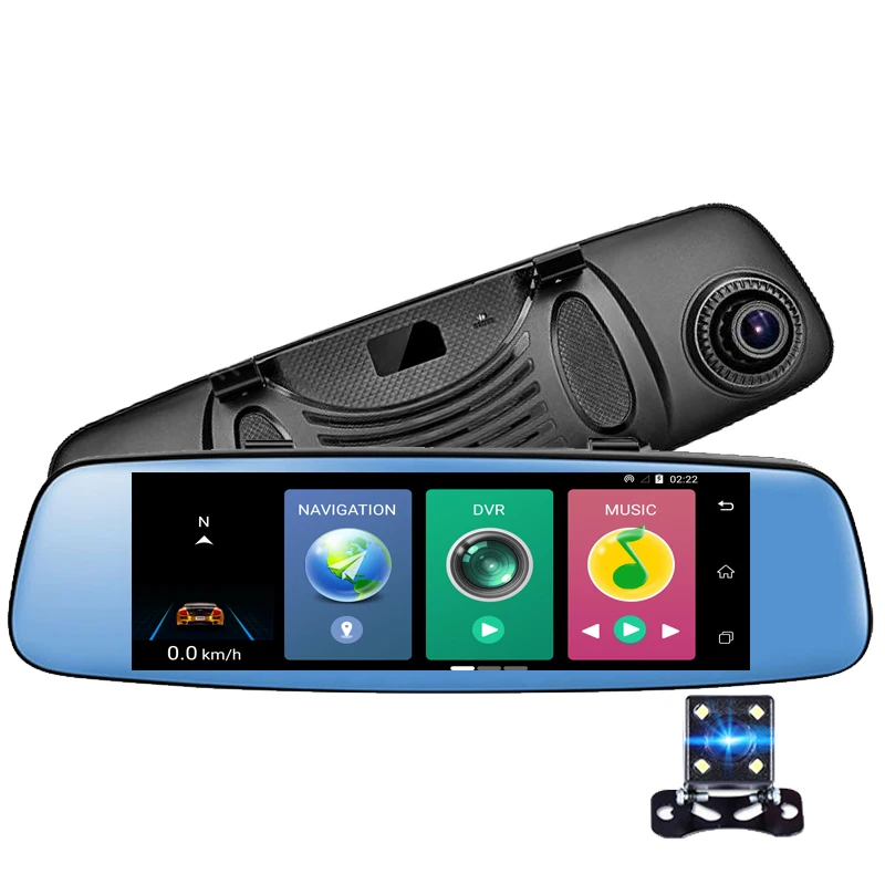 YANTU 7.84" Car DVR 4G Android Rear view mirror Touch GPS Navigator