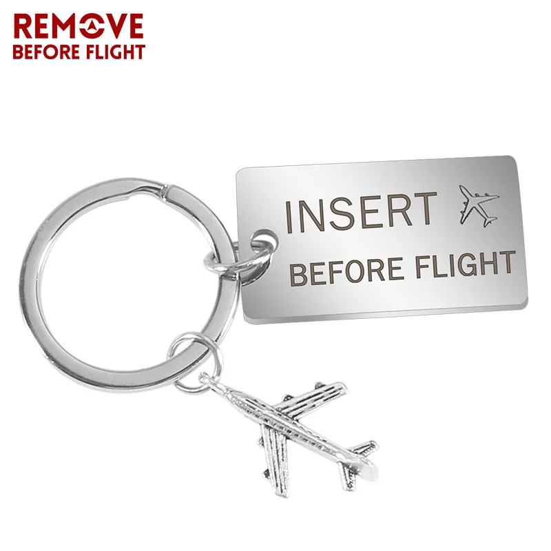 Stainless-Steel-Car-key-chain-Engraved-Insert-before-flight-Key-ring-Fashion-Car-keychain-for-Aviation (1)